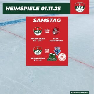 🚨🚨UPDATE - U17 MEISTERRUNDE🚨🚨
AEV - Iserlohner EC 
1.11. Samstag 18:00 Uhr + 2.11. Sonntag 11:30 Uhr

Die kommenden Heimspiele des AEV im Curt-Frenzel-Stadion. #NurDerAEV #ZukunftEishockey