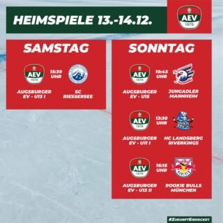 Die kommenden Heimspiele des AEV im Curt-Frenzel-Stadion. #NurDerAEV #ZukunftEishockey