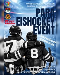 🏒 Para-Eishockey beim AEV erleben!
Wir freuen uns sehr, gemeinsam mit Anders Normal e.V. @andersnormal_ev und der deutschen Para-Eishockey-Nationalmannschaft zu einem besonderen Sporterlebnis ins Curt-Frenzel-Stadion einzuladen!
📅 18. April 2026
🕑 14:00 – 17:00 Uhr
📍 Curt-Frenzel-Stadion Augsburg
Freut Euch auf ein spannendes Trainingsspiel und die Möglichkeit, Para-Eishockey selbst auszuprobieren – für alle Altersgruppen und ganz ohne Vorerfahrung!
Kommt vorbei und erlebt Inklusion und Eishockey hautnah. Wir freuen uns auf Euch! ❤️💚🤍
#ParaEishockey #Inklusion #Augsburg #Eishockey #AEV