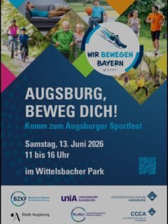 🔥 Augsburg in Bewegung – wir sind dabei! 🔥
„Wir bewegen Bayern“ – und DU kannst mittendrin sein!

Erlebe die Augsburger Panther und den AEV hautnah beim großen Augsburger Sportfest! 🏒♥️💚🤍

📍 Vorplatz der Erhard-Wunderlich-Halle

Dich erwartet ein Tag voller Action, Spaß und echter Eishockey-Emotion:

💥 Bewegungs-Parcours – zeig, was in dir steckt!
🏒 Stickhandling-Board – fühl dich wie ein echter Panther auf dem Eis
🤝 Meet & Greet mit den Profis
👉 Moritz Elias & Christian Hanke
🕑 14:00 – 15:00 Uhr

Das ist deine Chance, Eishockey hautnah zu erleben, Autogramme zu sichern und echte Pantherspieler zu treffen!

✨ Egal ob groß oder klein – komm vorbei, mach mit, probier dich aus und spüre die Power des Sports.

♥️💚🤍 Wir freuen uns auf dich – sei dabei und beweg mit uns Bayern! ♥️💚🤍

#AEV #ZukunftEishockey #Augsburg #Sportfest #veranstaltung @aevpanther @ukaugsburg @stadtaugsburg