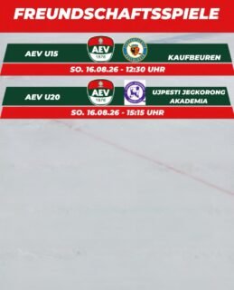 🏒🔥 Morgen wieder Eishockey im CFS!

#U15 #U20 #nurderaev #zukunfteishockey #freundschaftsspiel